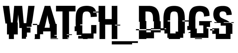 Recreated Watch Dogs Logo with the font